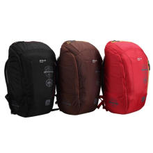 Rote Reisebeutel -Rucksack -Wanderausrüstung Schultasche